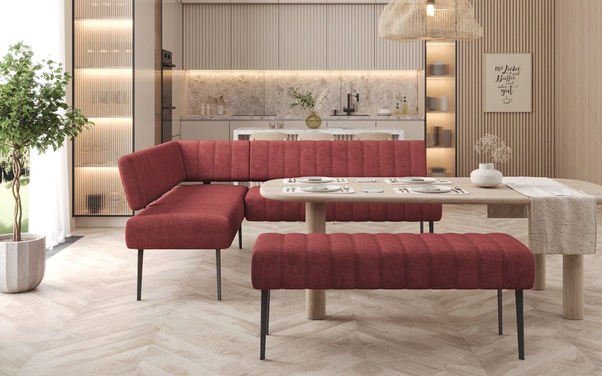 Essbank-Set Montero van robuuste Stof met metalen poten