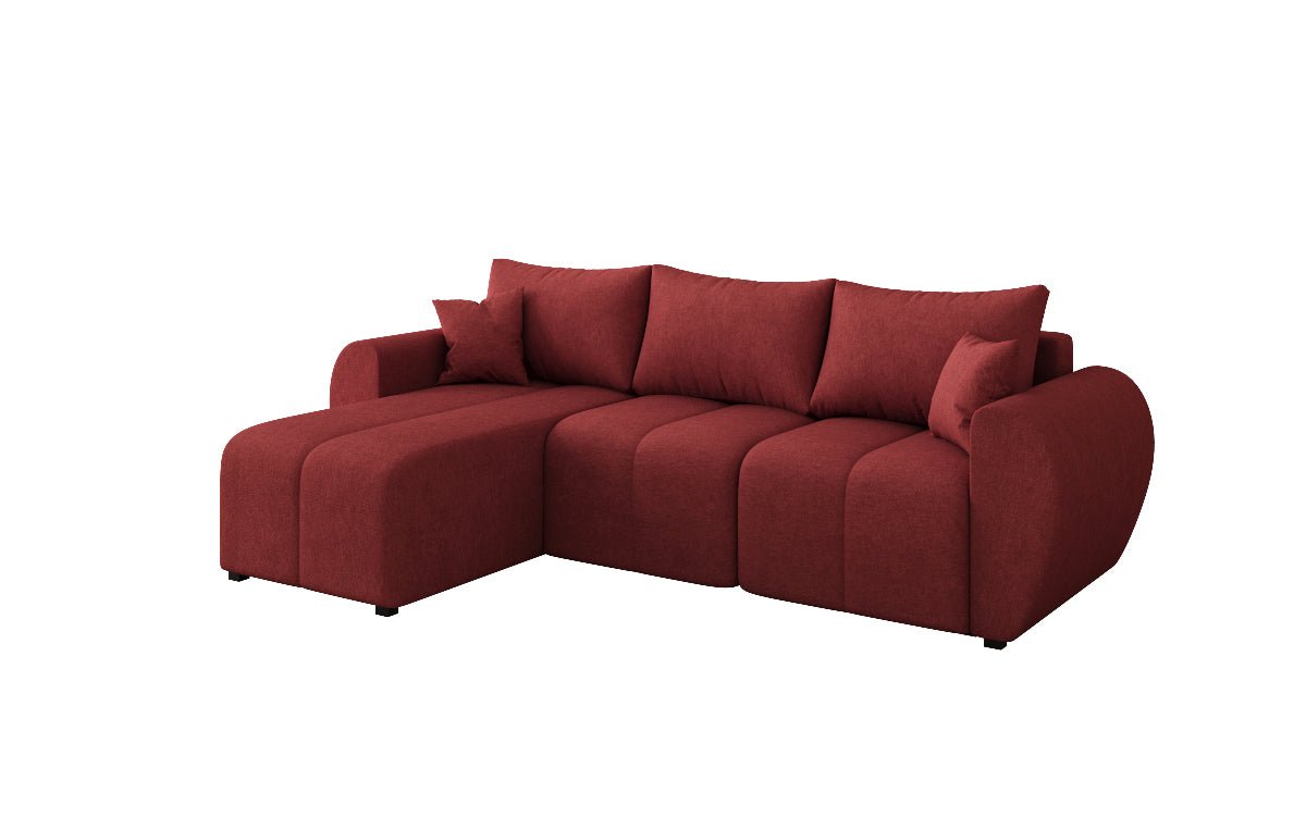 Designersofa Sorella L met slaap- en klapfunctie in Stof