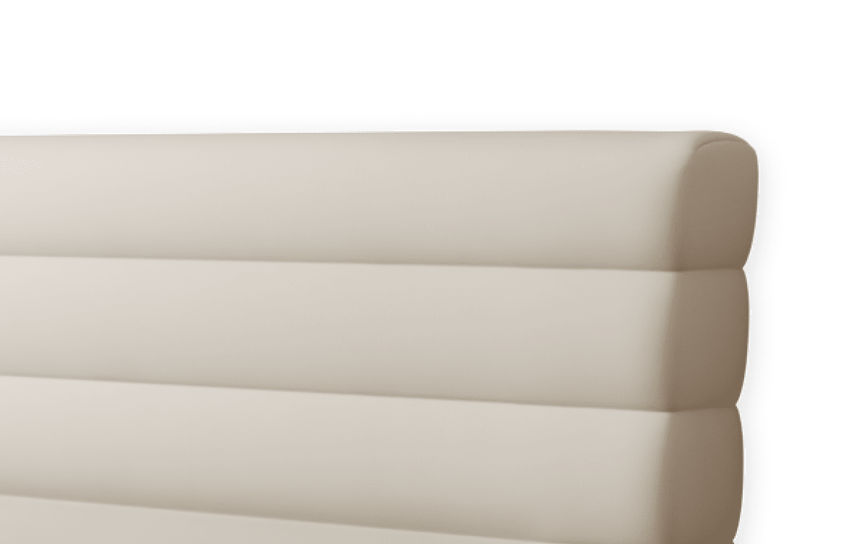 Op maat gemaakt gestoffeerd bed: hoofdeinde