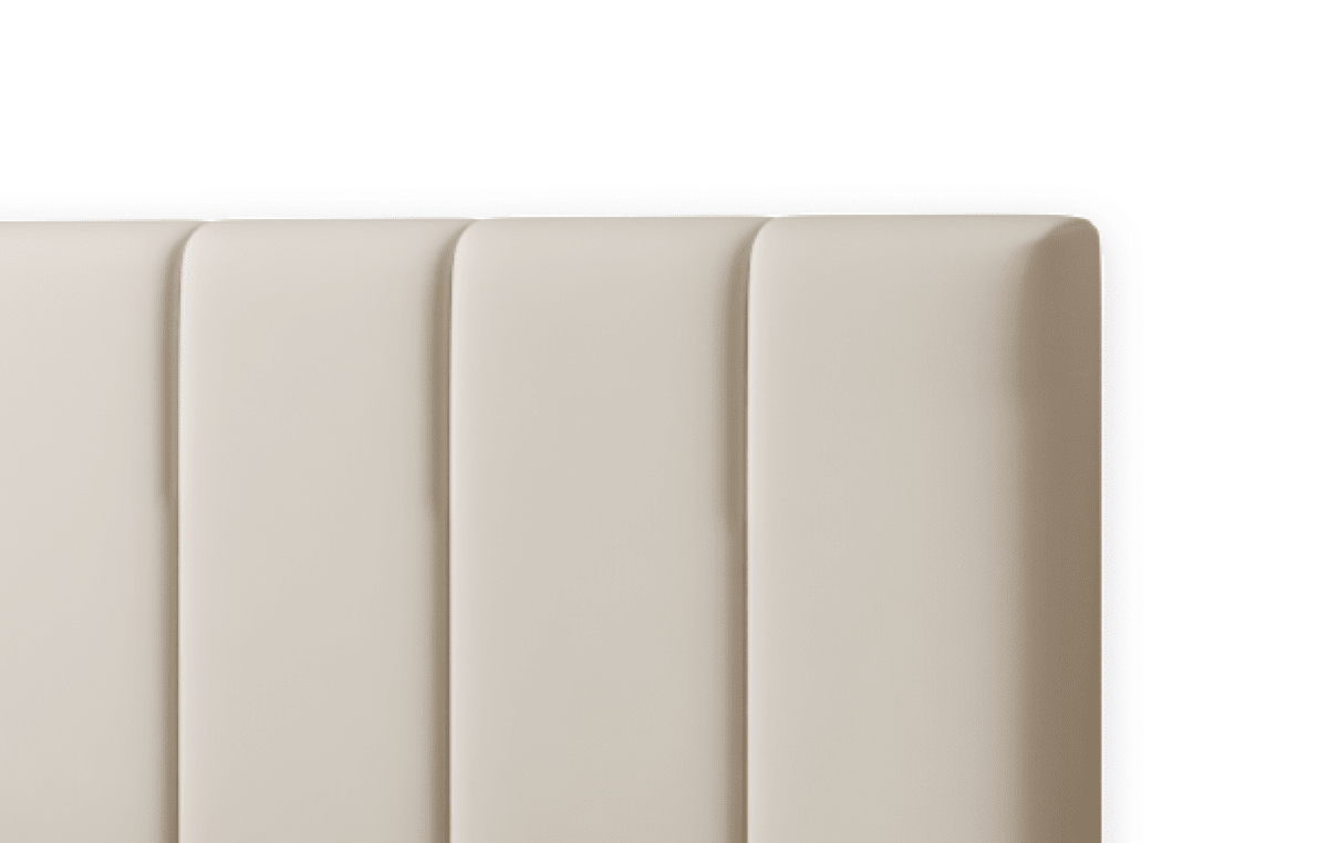 Op maat gemaakt gestoffeerd bed: hoofdeinde