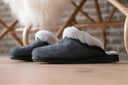 Lamsvel Dames Pantoffels Nuvia – Echt lamsvel in Grijs