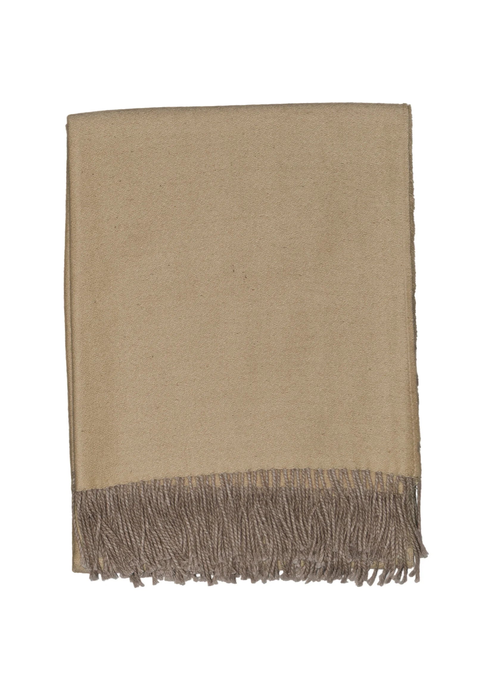 Lichtgewicht Alpaca Plaid Elora - Pure Alpaca Wol in Zand - 175x135 cm