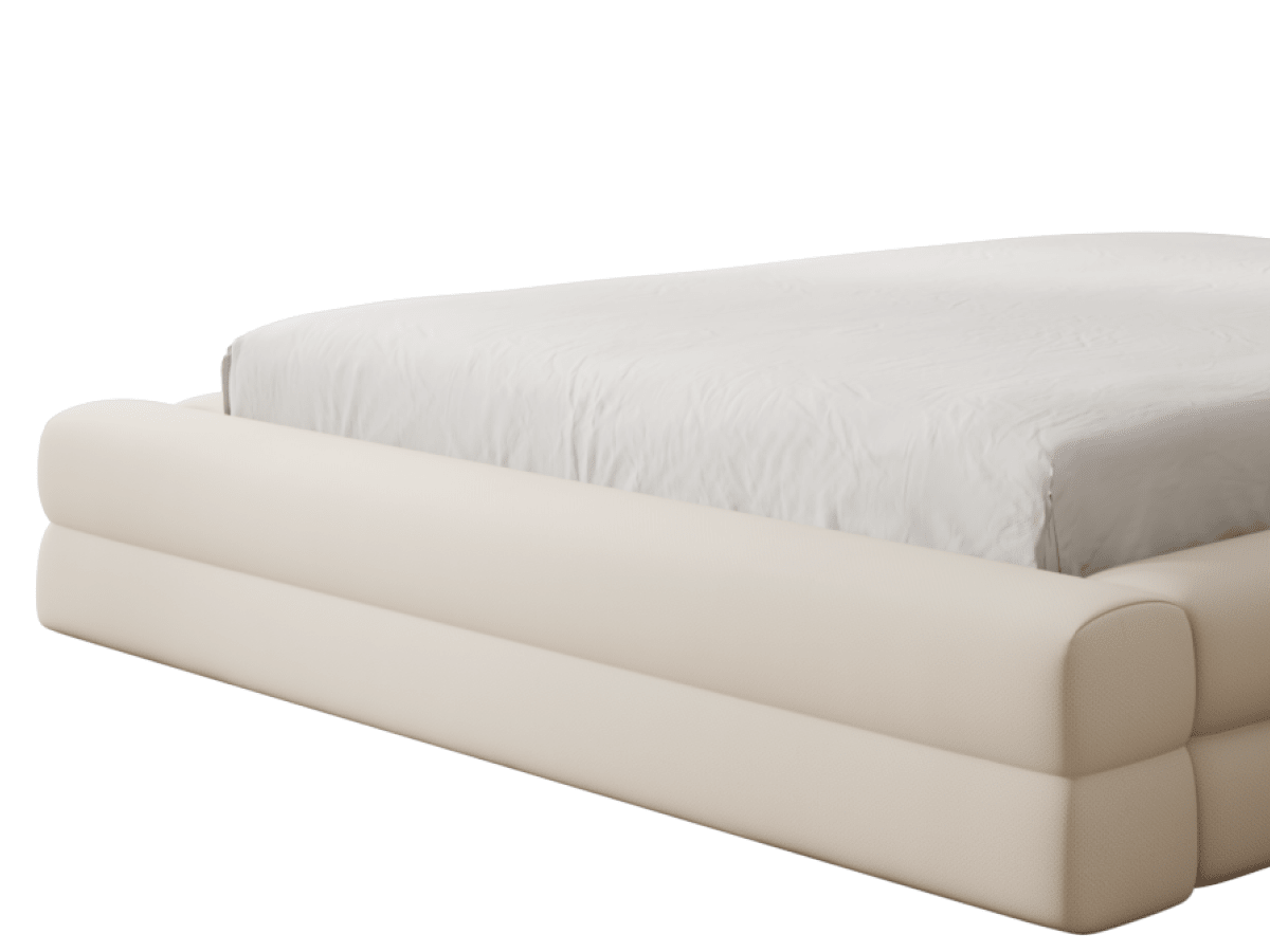 Op maat gemaakt gestoffeerd bed: hoofdeinde