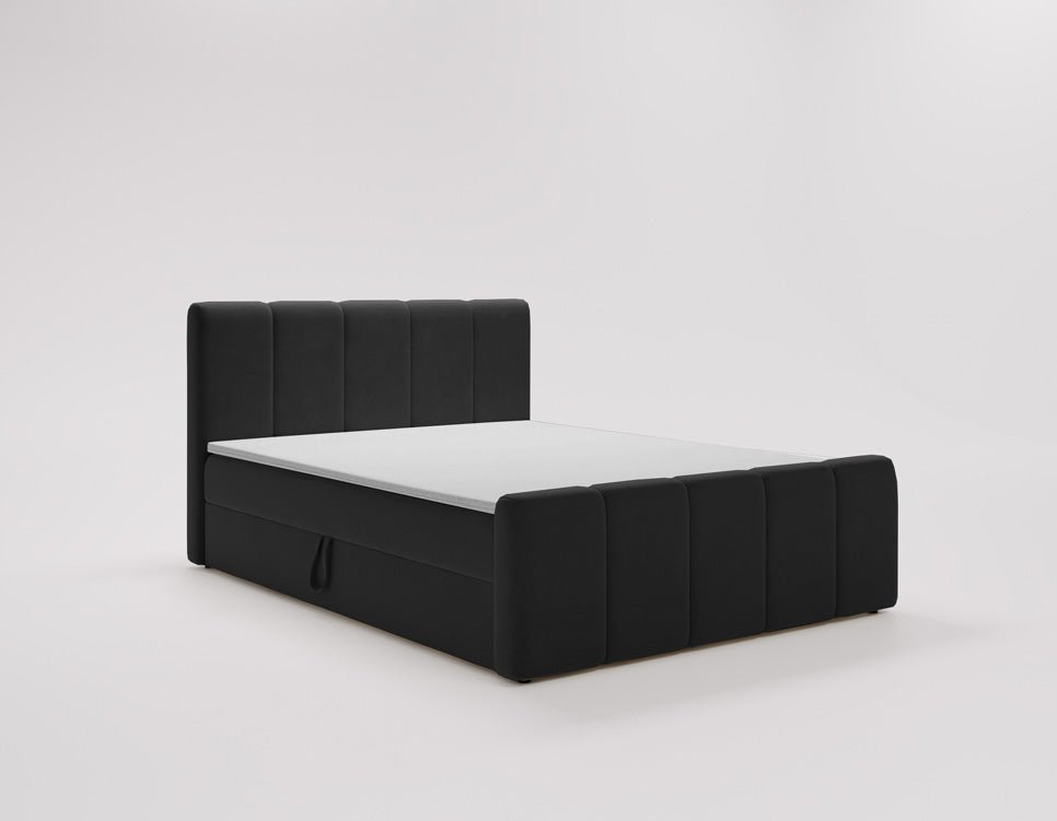 Boxspringbed Bergamo Fluweel met opbergruimte
