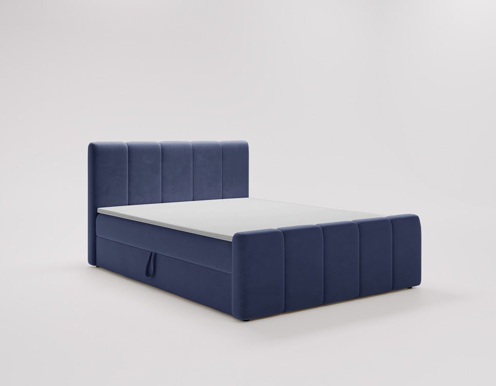 Boxspringbed Bergamo Fluweel met opbergruimte