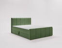 Boxspringbed Bergamo Fluweel met opbergruimte