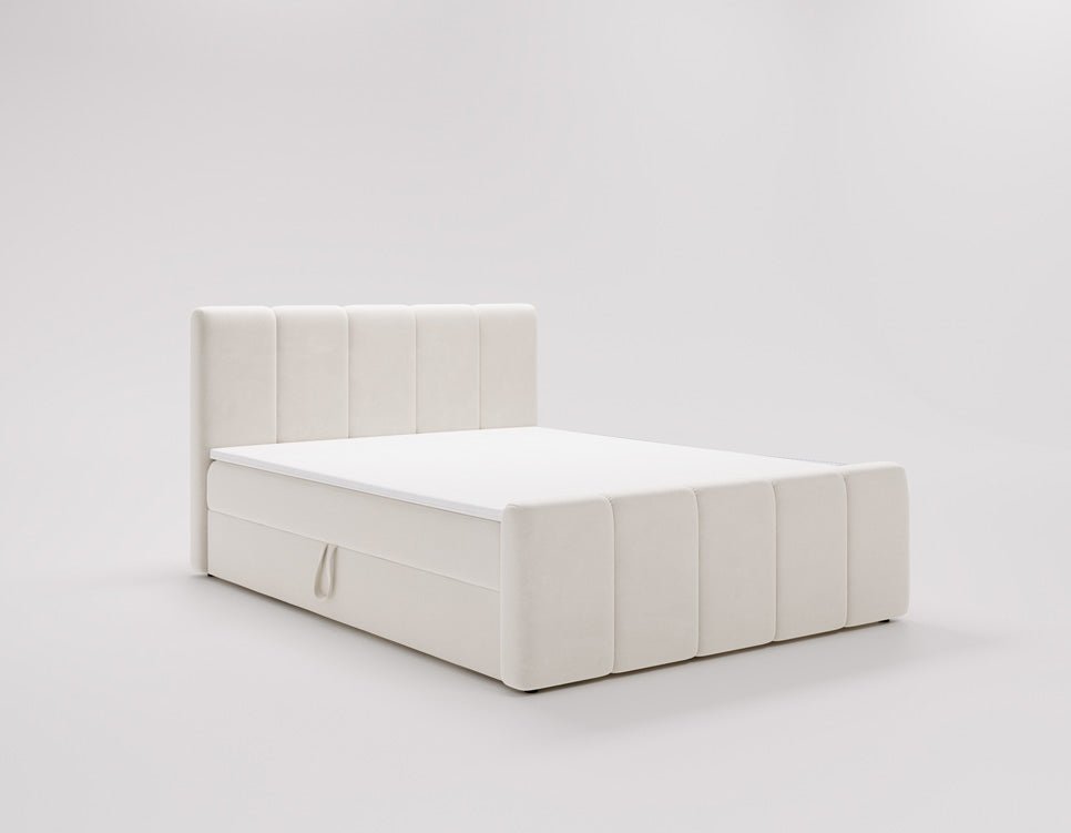 Boxspringbed Bergamo Fluweel met opbergruimte