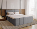 Boxspringbed Bergamo Fluweel met opbergruimte
