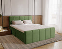 Boxspringbed Bergamo Fluweel met opbergruimte