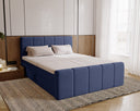 Boxspringbed Celeste van fluweel met opbergruimte
