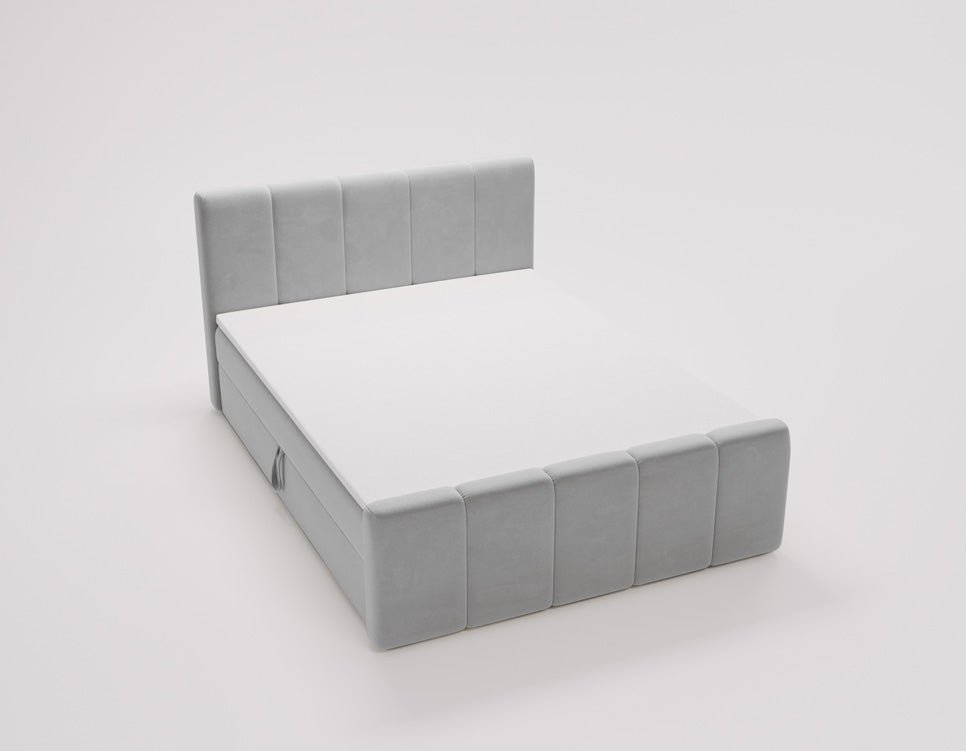 Boxspringbed Bergamo Fluweel met opbergruimte