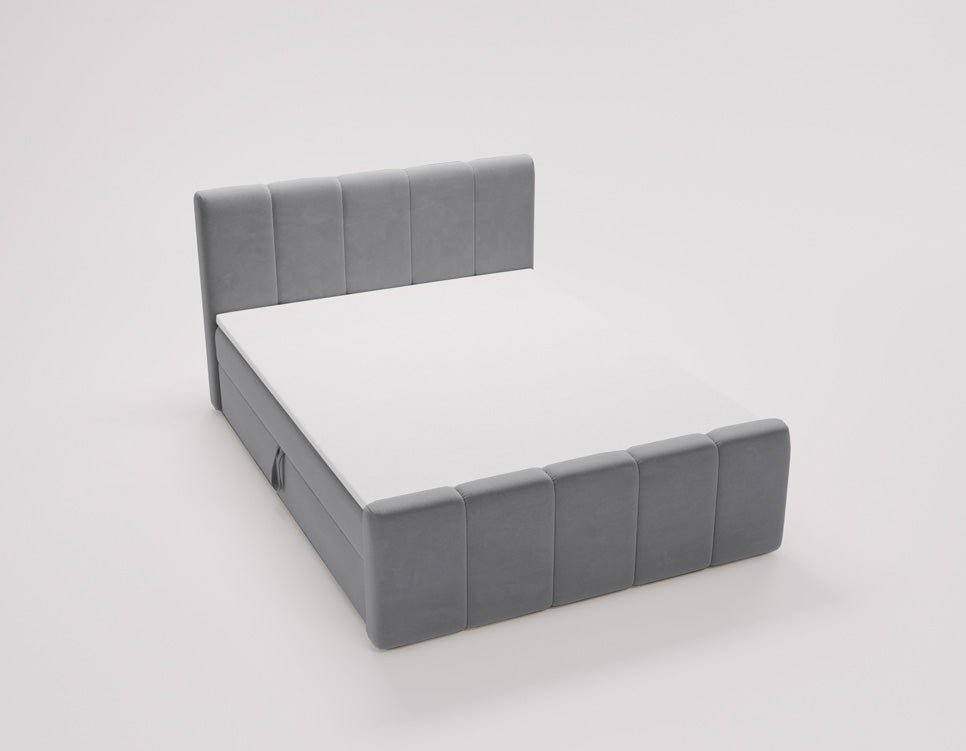 Boxspringbed Bergamo Fluweel met opbergruimte