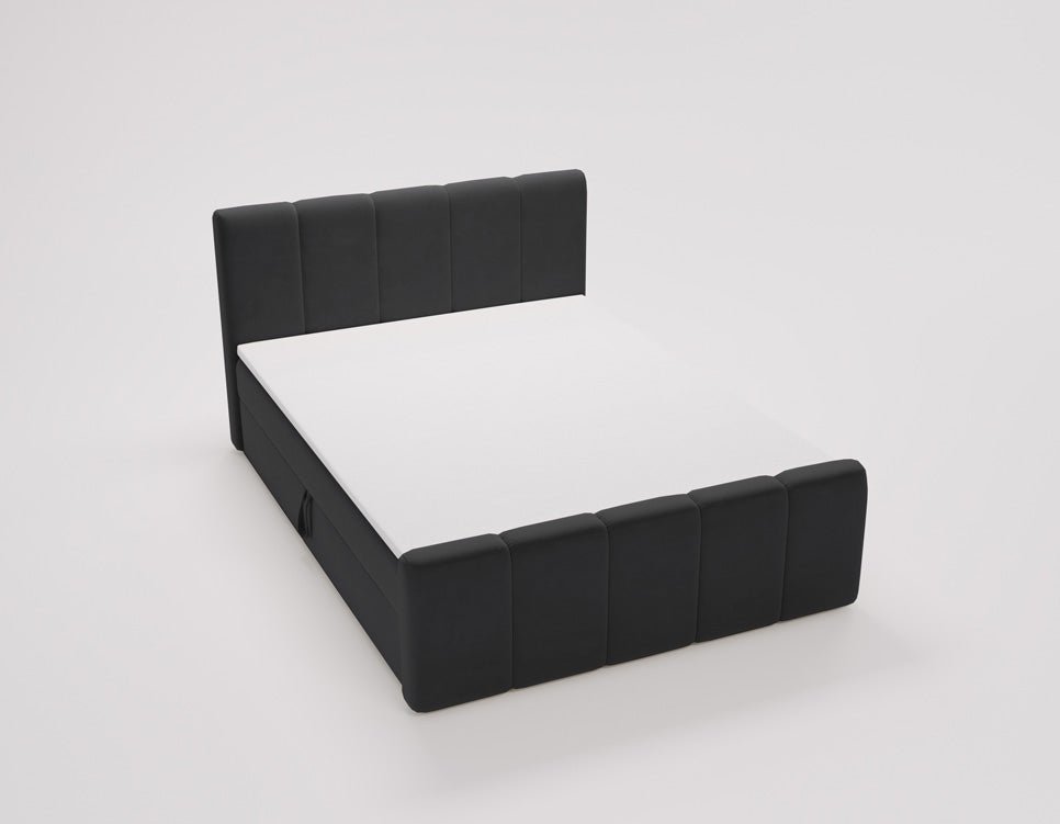 Boxspringbed Bergamo Fluweel met opbergruimte