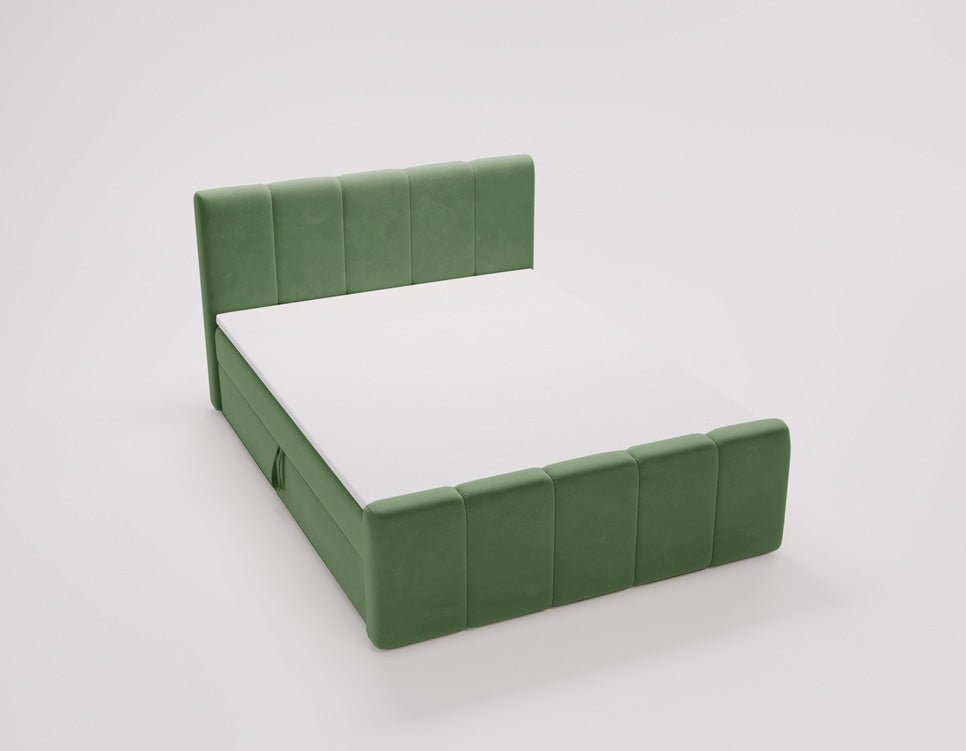 Boxspringbed Bergamo Fluweel met opbergruimte