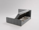 Boxspringbed Bergamo Fluweel met opbergruimte