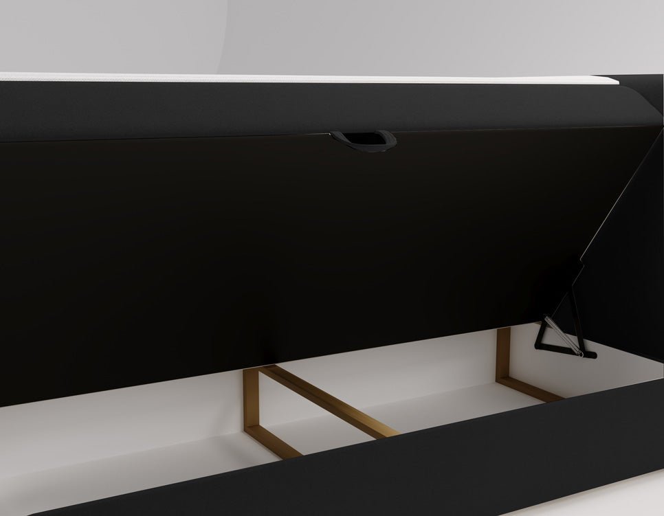Boxspringbed Bergamo Fluweel met opbergruimte