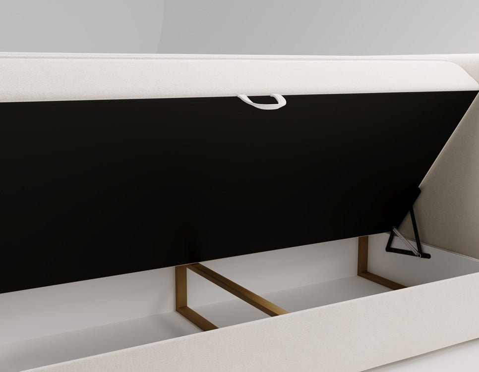 Boxspringbed Bergamo Fluweel met opbergruimte
