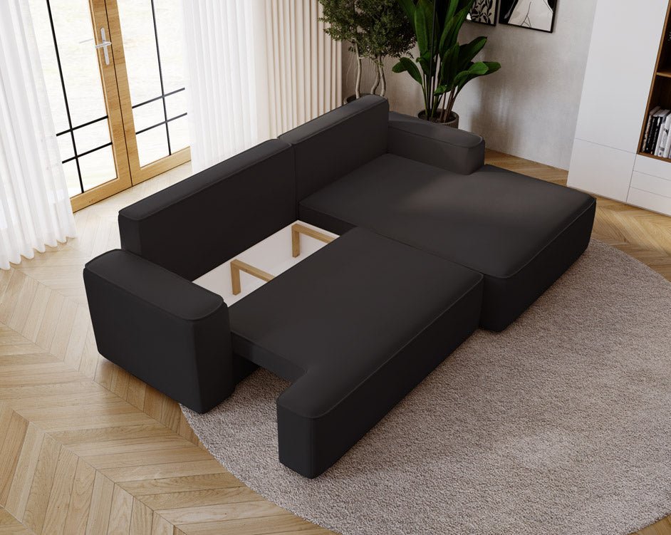 Designer Sofa Fresh Bouclé met slaapfunctie en opbergruimte