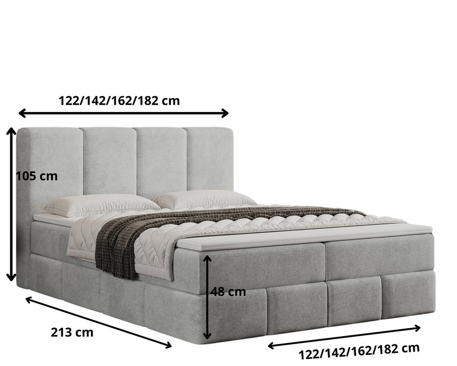 Boxspringbed Venetië Fluweel met opbergruimte