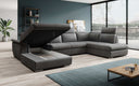 Designer Sofa Emiliano met slaap- en klapfunctie