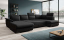 Designer Sofa Emiliano met slaap- en klapfunctie