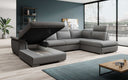 Designer Sofa Emiliano met slaap- en klapfunctie