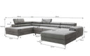 Designer Sofa Collina met slaap- en klapfunctie