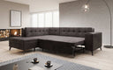 Designer-hoekbank Lania met slaapfunctie