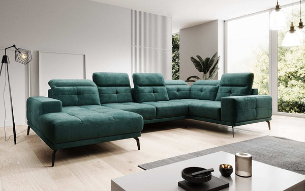 Designer Sofa Nerio met verstelbare hoofd- en rugleuning