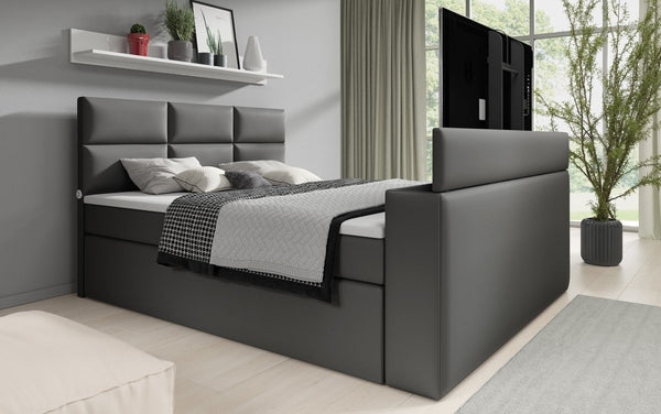 Boxspringbed Carre met TV-lift en USB
