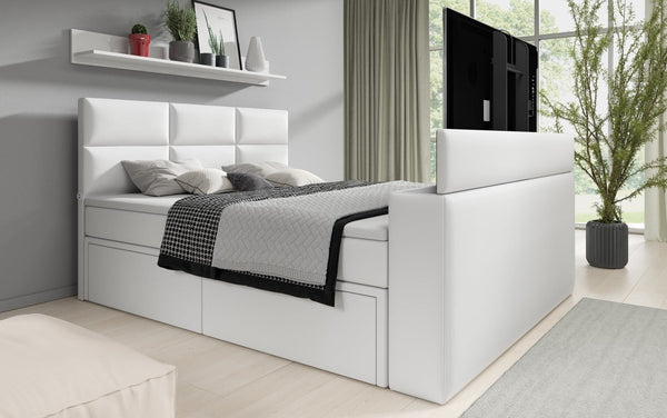 Boxspringbed Citaro met TV-lift, USB en opbergruimte