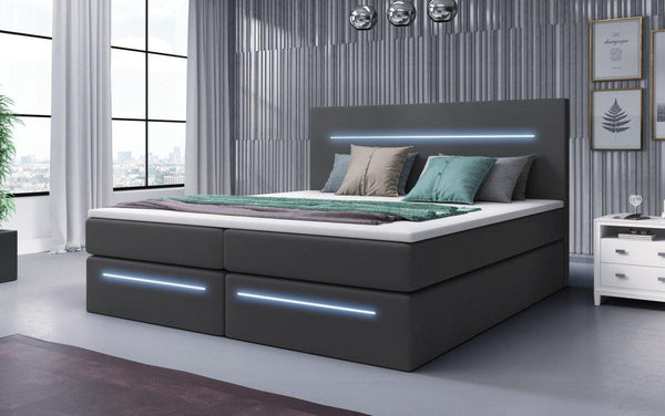 Boxspringbed Sejour met LED en opbergruimte