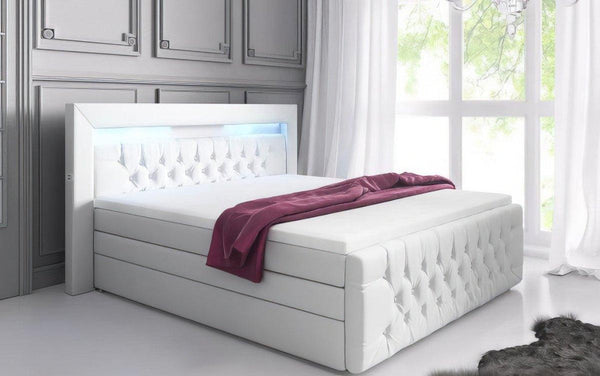 Boxspringbed Sonno met RGB, USB en opbergruimte
