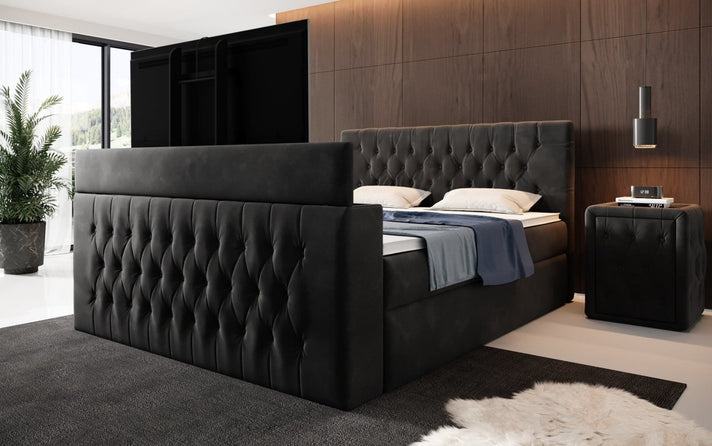 Boxspringbed Velano met TV-lift en opbergruimte