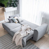 Designer 3er Sofa Diana mit Schlaffunktion und Stauraum - Luxusbetten24