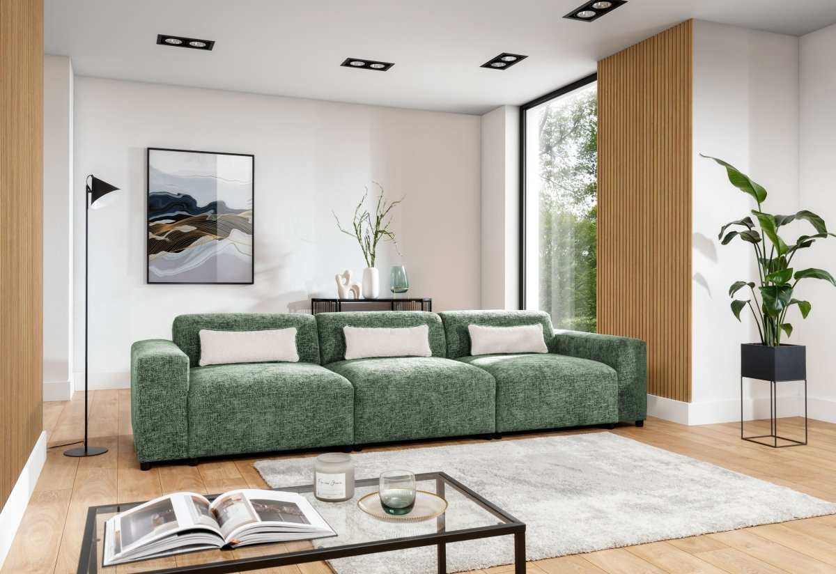 Designer 3er Sofa Napoli - Luxusbetten24