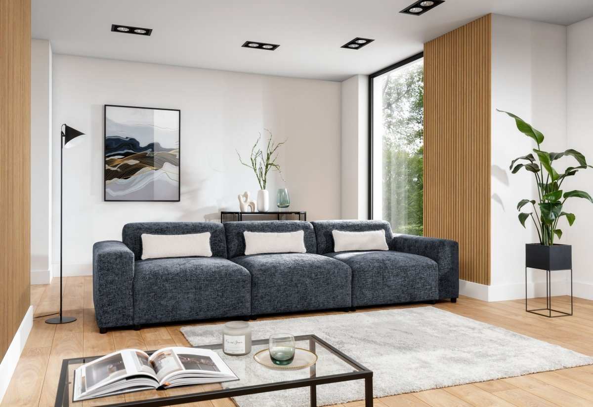 Designer 3er Sofa Napoli - Luxusbetten24