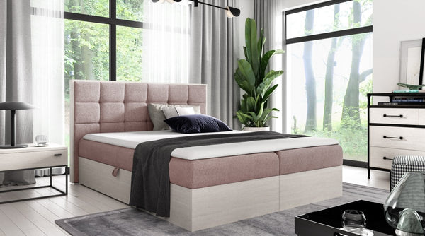 Designer houten bed Kinea met opbergruimte