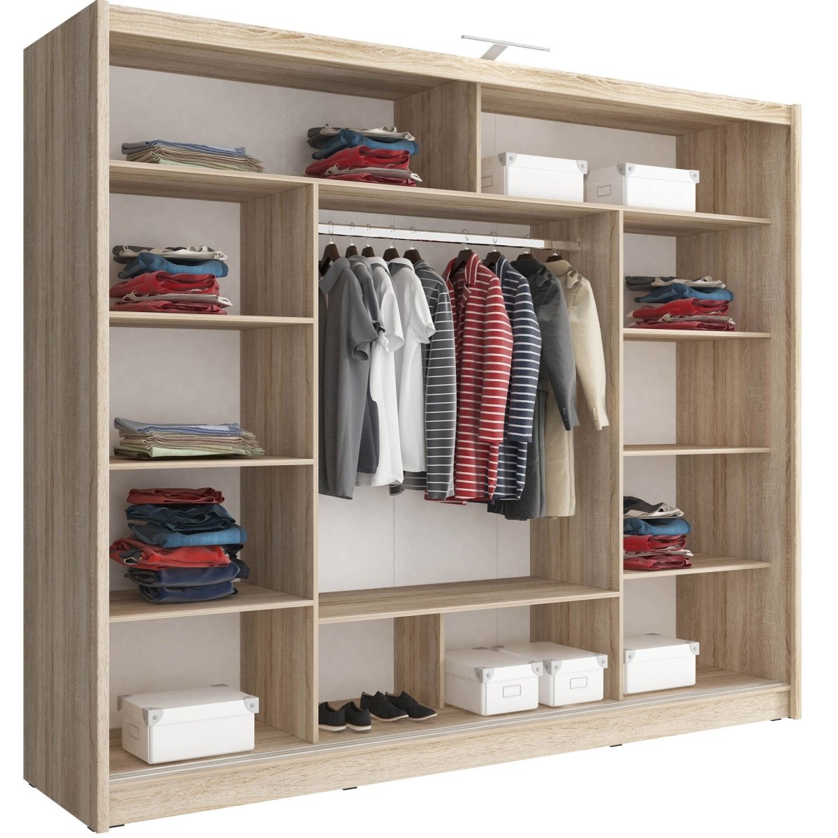 Designer Schrank Luik inkl. Licht - Luxusbetten24