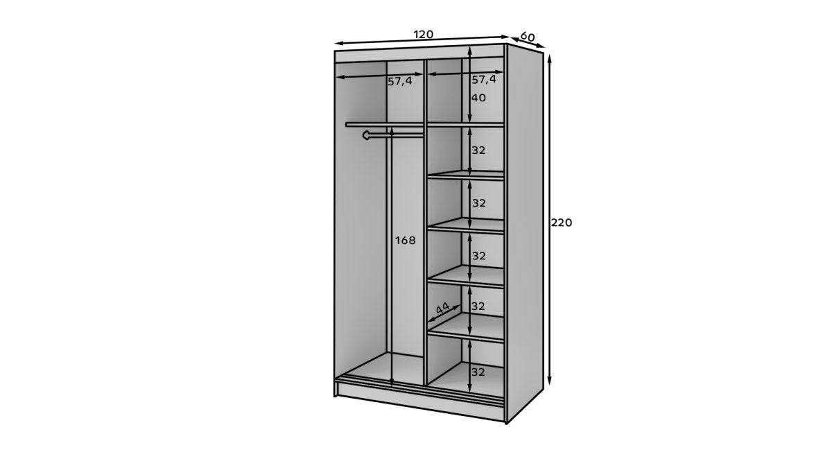 Designer Schrank Murphy - Luxusbetten24