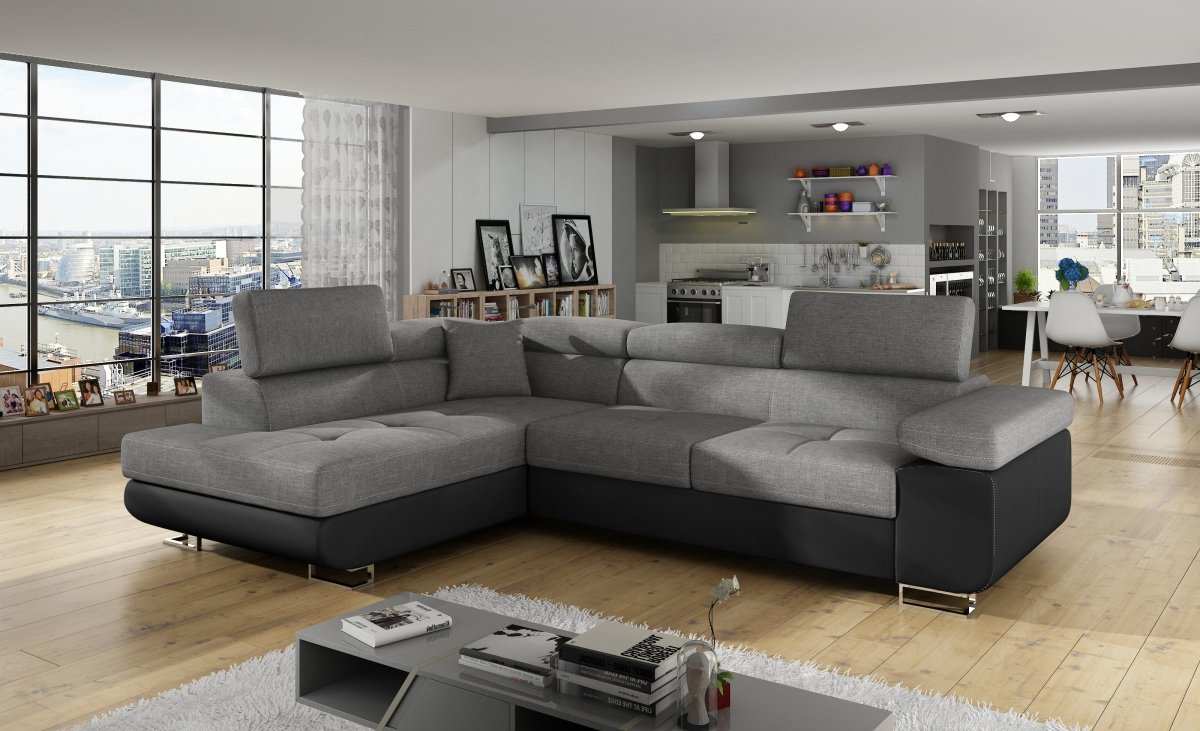 Designer Sofa Anton mit Schlaf- und Klappfunktion - Luxusbetten24