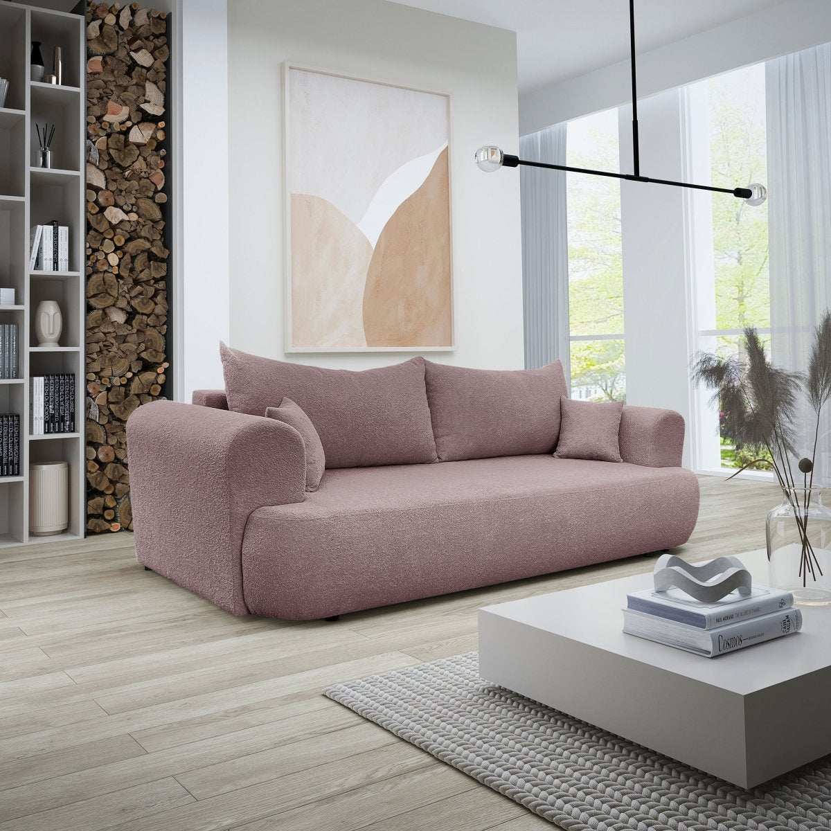 Designer Sofa Baron mit Schlaffunktion und Stauraum - Luxusbetten24