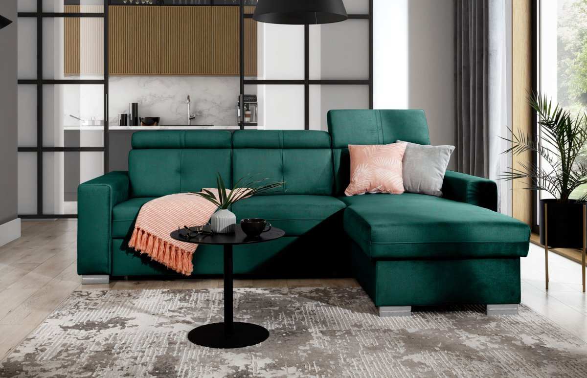 Designer Sofa Ferila mit Schlaf- und Klappfunktion - Luxusbetten24