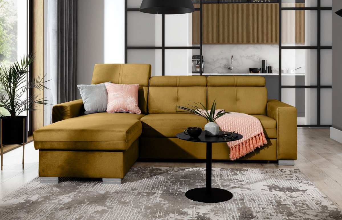 Designer Sofa Ferila mit Schlaf- und Klappfunktion - Luxusbetten24