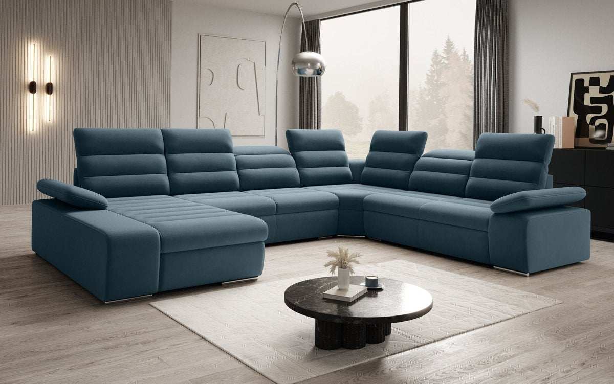 Designer Sofa Kreta mit Schlaf - und Klappfunktion - Luxusbetten24