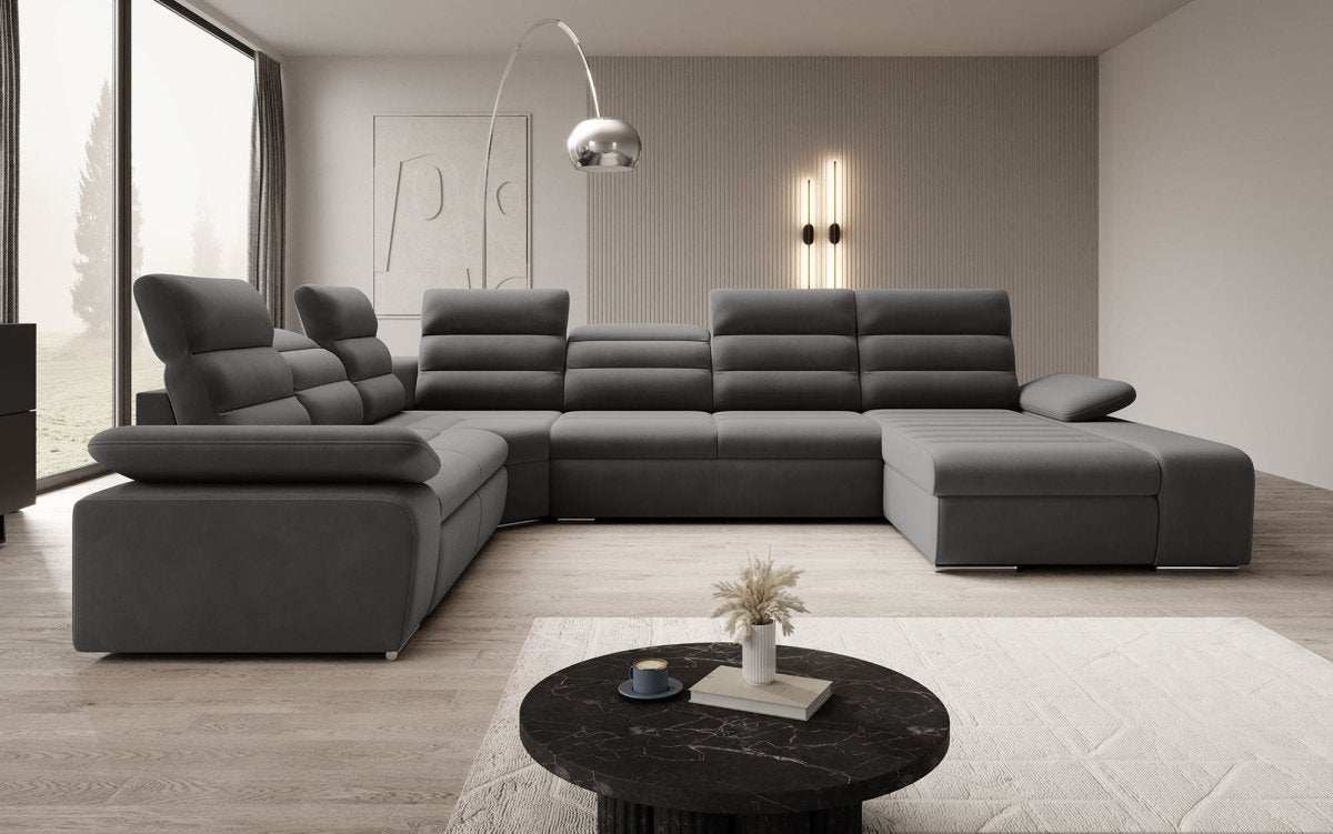 Designer Sofa Kreta mit Schlaf - und Klappfunktion - Luxusbetten24