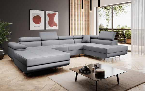 Designer Sofa Matera met slaap- en klapfunctie (stof)