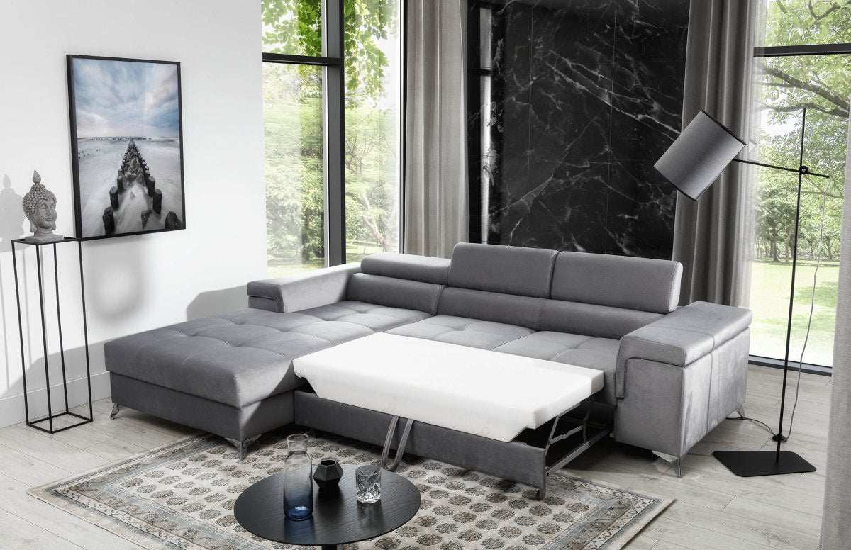 Designer Sofa Ricardo mit Schlaf- und Klappfunktion - Luxusbetten24