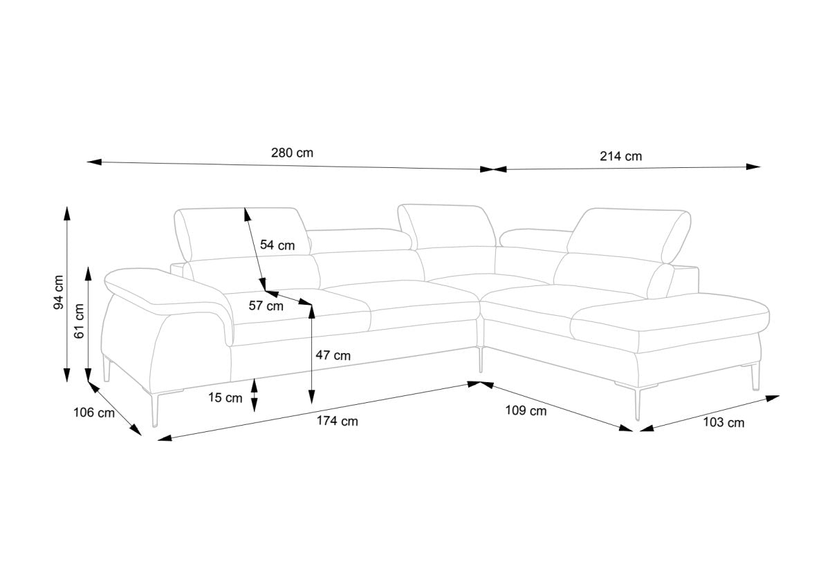 Designer Sofa Vela mit Schlaffunktion - Luxusbetten24